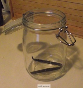 vanilla sugar, step 2