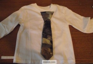 finished shirt with tie